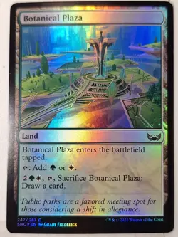Botanical Plaza - FOIL - Streets of New Capenna - Magic the Gathering MTG Nice! - Image 1