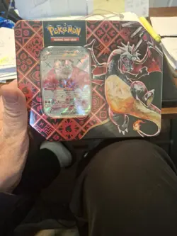 Pokemon Paldean Fates Charizard EX Tin Sealed - Image 1