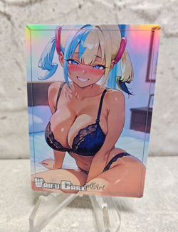 Canary Trading Pokemon Card Waifu Goddess Story Anime Girl holo Karte Manga Full - Image 1