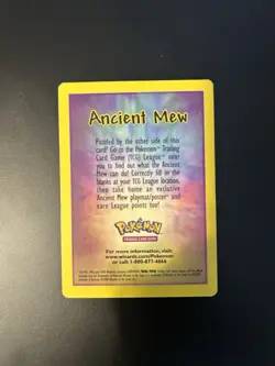 Pokemon TCG Ancient Mew Promo Card - Image 4