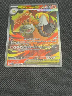 Mega Camerupt ex 156/132 Ultra Rare Mega Evolution Pokemon TCG - Image 1