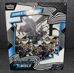 *SEALED* Pokemon TCG Scarlet & Violet 10.5 Black Bolt Binder Collection Box - Image 1