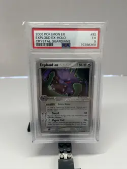 2006 POKEMON EX CRYSTAL GUARDIANS #92 EXPLOUD EX-HOLO PSA 5 - Image 1