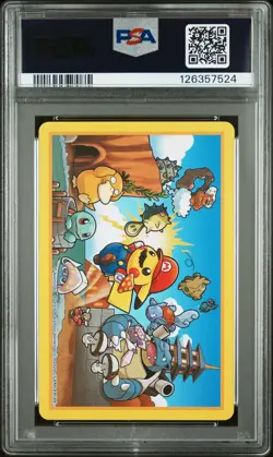 2016 POKEMON PLAYING CARDS MARIO PIKACHU 5 OF HEARTS PSA 10 - Image 2
