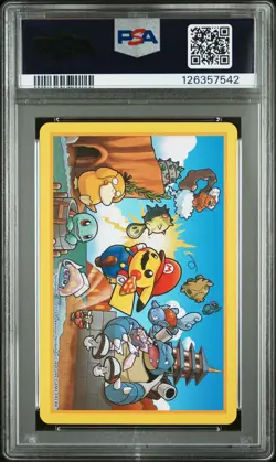 2016 POKEMON PLAYING CARDS MARIO PIKACHU 5 OF DIAMONDS PSA 10 - Image 2