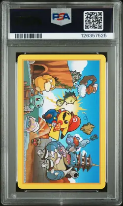 2016 POKEMON PLAYING CARDS MARIO PIKACHU 6 OF HEARTS PSA 10 - Image 2