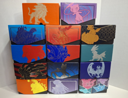 Lot Of 14 Empty ETB Elite Trainer Box Pokemon Card Boxes - ETB boxes only - Image 1
