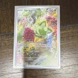 Pokemon Sprigatito Illustration Rare Holo Sv02 Paldea Evolved 196/193 - Image 1