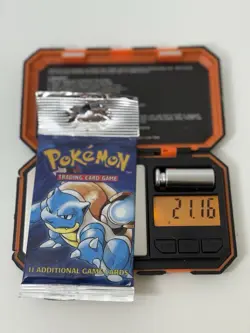 21.16g HEAVYU 1999 Pokemon Blastoise Art Base Set Booster Pack! Factory Sealed! - Image 1