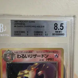 BGS 8.5 - 1997 Pokemon Rocket Gang Japanese DARK CHARIZARD HOLO #6 - Image 2