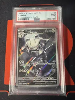 Steelix - 2025 Pokemon Meg En #150 Illustration Rare - PSA 9 - Image 1