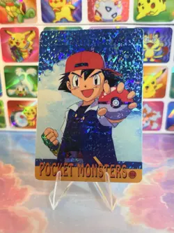 Pokemon HOLO Vintage Pocket Monsters Prism Sticker 1998 Rare Nintendo Charizard - Image 3