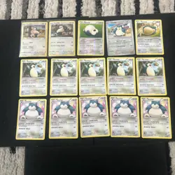 Pokemon TCG Snorlax Lot Of 15 Mid Era to Modern, Holo Reverse Non - Image 1
