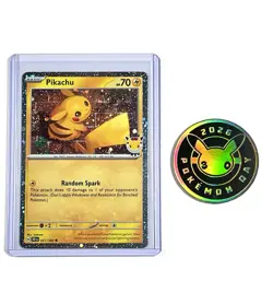 2026 Pikachu 051 Stamped Pokemon Day 30th Anniversary Promo with Coin - ID: A - Image 1