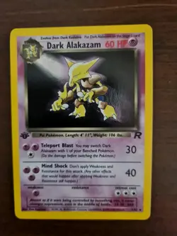Pokemon TCG: Dark Alakazam Holo 1st Edition (Team Rocket 1/82) - Image 1