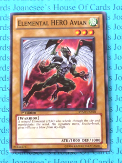 RYMP-EN001 Elemental HERO Avian Yu-Gi-Oh Card 1st Edition Alt Art New - Image 1