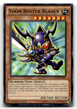 Toon Buster Blader MP16-EN205 1st Edition Rare 2016 Mega-Tins Mega Pack LP - Image 1