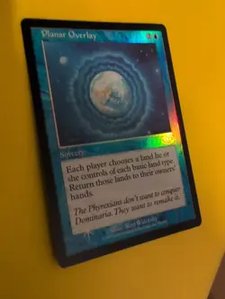 Planar Overlay. Rare Sorcery MTG Card. Planeshift.OLD VINTAGE FOIL - Image 4