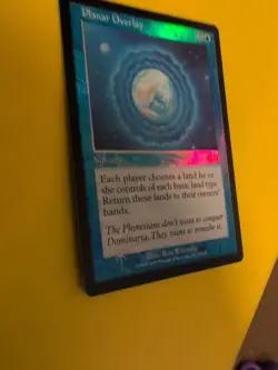 Planar Overlay. Rare Sorcery MTG Card. Planeshift.OLD VINTAGE FOIL - Image 5