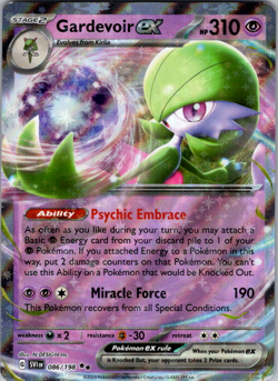 Gardevoir Ex - 086/198 - Pokemon Scarlet Violet Base Ultra Rare Card NM - Image 1
