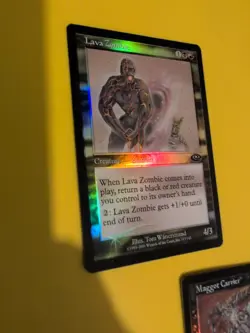 Maggot Carrier & Lava Zombie. MTG 2 Card. Planeshift.OLD VINTAGE FOIL - Image 1