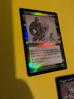 Maggot Carrier & Lava Zombie. MTG 2 Card. Planeshift.OLD VINTAGE FOIL - Image 3