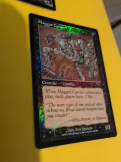 Maggot Carrier & Lava Zombie. MTG 2 Card. Planeshift.OLD VINTAGE FOIL - Image 4