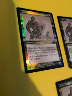 Lava Zombie x3 MTG 3 Card. Planeshift.OLD VINTAGE FOIL - Image 5