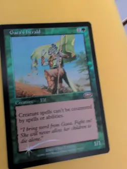 Gaea's Herald. Elf Rare MTG Card. Planeshift.OLD VINTAGE FOIL - Image 1