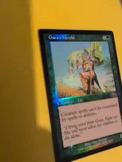 Gaea's Herald. Elf Rare MTG Card. Planeshift.OLD VINTAGE FOIL - Image 5