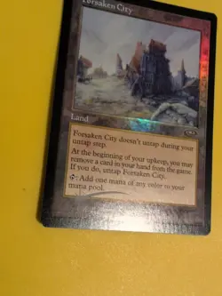 Forsaken City. Rare Land MTG Card. Planeshift.OLD VINTAGE FOIL - Image 5