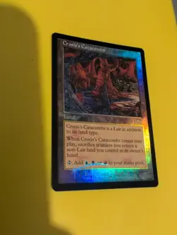 Crosis's Catacombs. Land MTG Card. Planeshift.OLD VINTAGE FOIL - Image 1