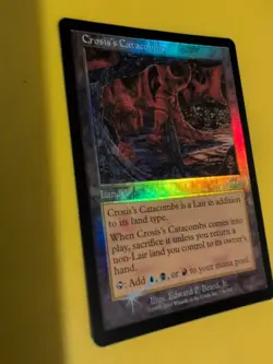 Crosis's Catacombs. Land MTG Card. Planeshift.OLD VINTAGE FOIL - Image 2