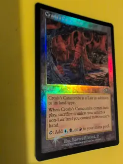 Crosis's Catacombs. Land MTG Card. Planeshift.OLD VINTAGE FOIL - Image 5
