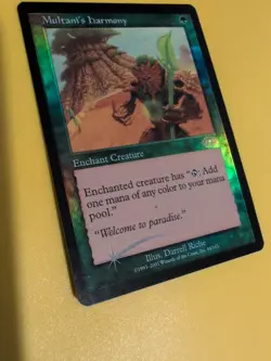 Multani's Harmony x2 Enchant Creature MTG 2 Card. Planeshift.OLD VINTAGE FOIL - Image 5