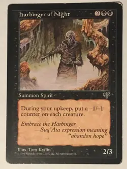 1X HARBINGER OF NIGHT / MP / ALLIANCES / RESERVE LIST / REAL PICS / WRONGWAY052 - Image 1