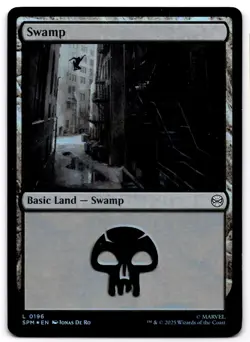 Swamp (0196) Foil L Marvel's Spider-Man 196 NM SPM - Image 1