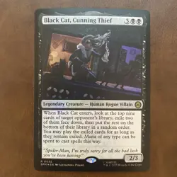 Black Cat, Cunning Thief NM FOIL Marvel's Spider-Man MTG FREE SHIPPING - Image 1
