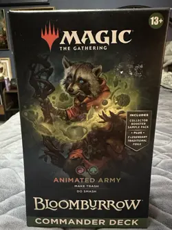 MTG Bloomburrow Commander Deck – Animated Army – Magic The Gathering Sealed - Image 1