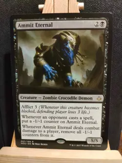 Ammit Eternal - Hour of Devastation - Rare - NM to LP (see pics) MTG - Image 1