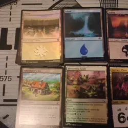 Mtg Foil Basic Lands Bundle. Magic The Gathering Lot Mana Starter (640) - Image 2