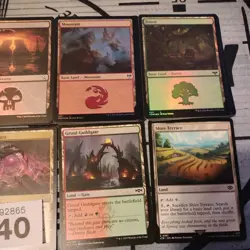 Mtg Foil Basic Lands Bundle. Magic The Gathering Lot Mana Starter (640) - Image 4