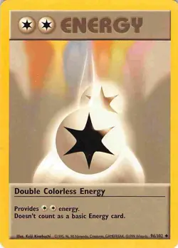 Double Colorless Energy 96/102 Uncommon Base Set Pokemon MP - Image 1