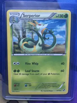 Serperior 5/114 Black & White Holo - Pokemon Card LP - Image 1