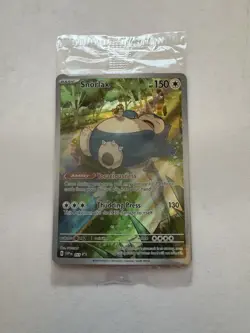 Pokemon: Snorlax SVP 051 Pokemon 151 ETB Black Star Promo Card SEALED - Image 1