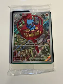 Pokemon TCG Riolu Full Art Promo MEP 010 Holo Sealed Near Mint - Image 1