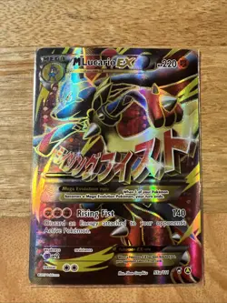 Pokemon TCG M Lucario EX 55a/111 Furious Fists Holo Full Art Ultra Rare Card - Image 1