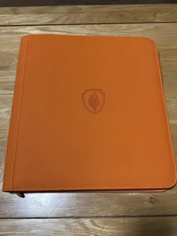 Card Guardian 12 Pocket Orange ZIP Binder 480 Slots Pokemon TCG Good Condition - Image 1