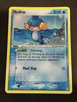 Pokemon Mudkip Ex Crystal Guardians Holo 57/100 2006 - Image 1