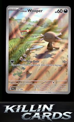 Paldean Wooper 102/094 Pokemon Illustration Rare ME02: Phantasmal Flames Card NM - Image 1